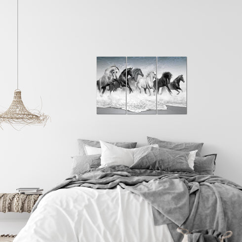Wandbilder Wohnzimmer XXL Pferde Moderne Bilder Tiere
